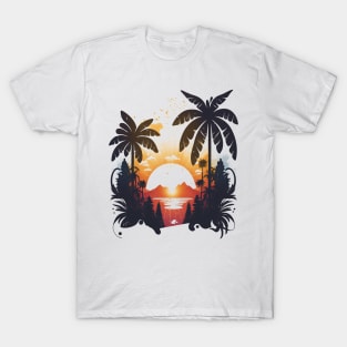 sunset beach T-Shirt